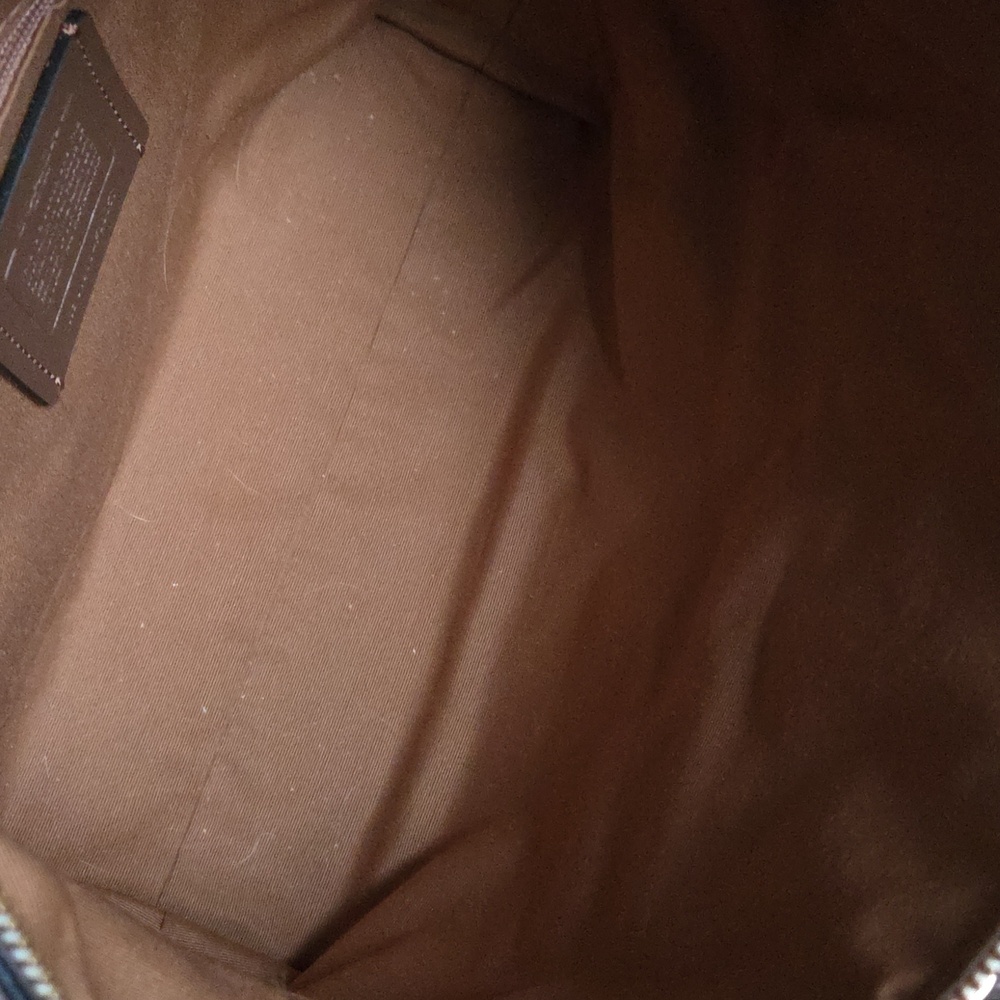 COACH Chalk & Black Prairie Leather Crossbody Bag - Picture 12 of 14